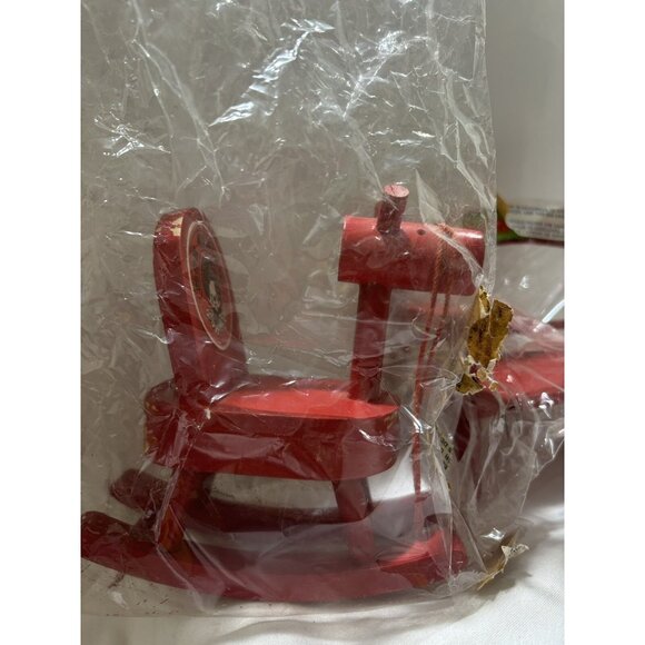 Vintage Monchhichi Bench And Toy Horse Set. Original Packaging ! Rare - Picture 3 of 3